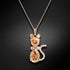 Кулон "Saulainā Kaķene (Golden Shadow)" с кристаллами Swarovski™